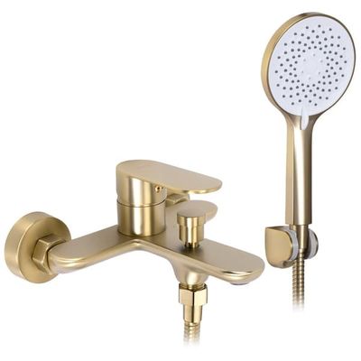 Badekarsarmatur Drop Børstet Guld REA 19x15x10cm