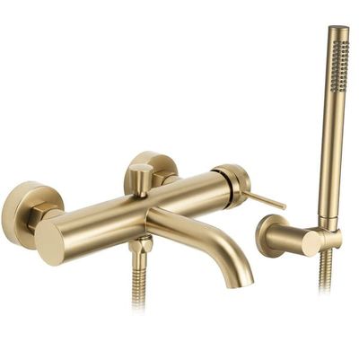 Badekarsarmatur Lungo Grip Børstet Guld REA 19x15x4,5cm