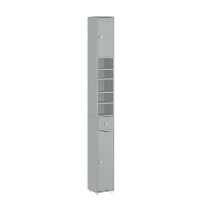 SoBuy Smalt højskab 20x20x180cm - Vandafvisende| Grå Højskab BZR34-II-HG