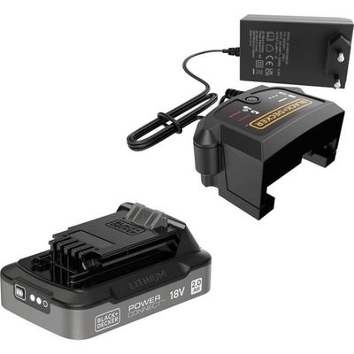 Black & Decker BDL2018S1B-QW Verktygsbatteri och laddare 18 V 2 Ah Li-Ion