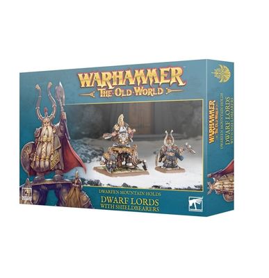 NY! Dwarfen Mountain Holds Dwarf Lords with Shieldbearers 2024 Warhammer