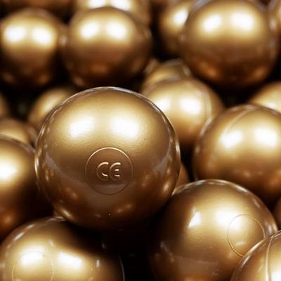 Legetøjskugler ø7cm 100 stk. gammelguld