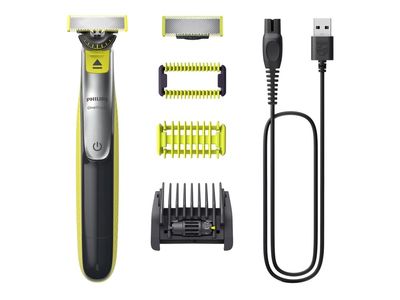 Philips OneBlade 360 QP2834 Face + Body - Trimmer - trådløs - light green/dark gray