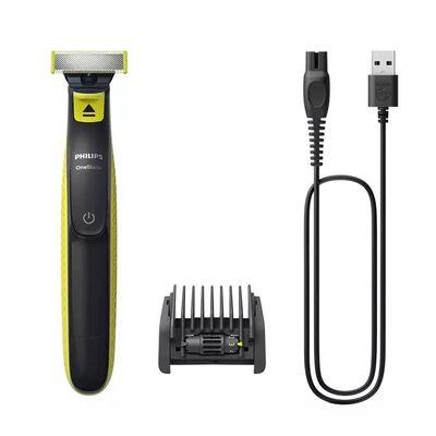 Philips Norelco OneBlade QP2724/10 barbermaskine til mænd Folieshaver Trimmer grå, lime