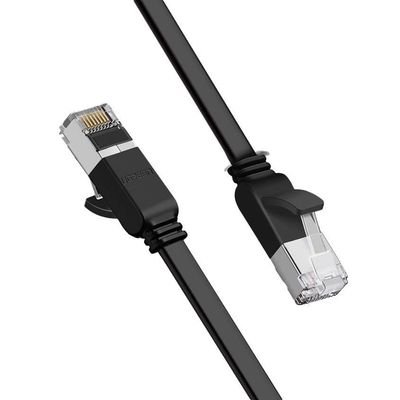 Ugreen Platt Ethernetkabel RJ45 Cat 6 UTP 1000 Mbps, 5 m, Svart (NW101 50187)
