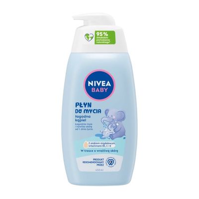 Nivea Baby Blid Badevæske til Skånsom Vask, 450ml
