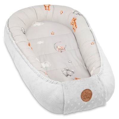 Varm rede baby 90x50 cm - krammerede nyfødt rede vinter/efterår kokon babynest bamser