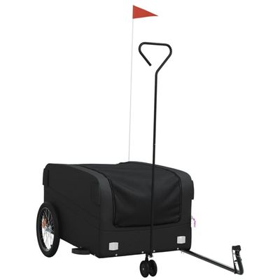 vidaXL Sykkelvogn svart 45 kg jern