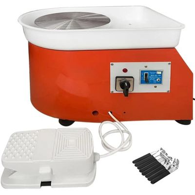 Drejskiva, Elektrisk 25cm Drejskiva, 280W Gör-det-själv Kit,Orange