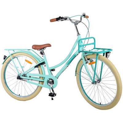 Volare - børnecykel - fremragende 26 tommer grøn - Nexus 3 med bagagebærer foran