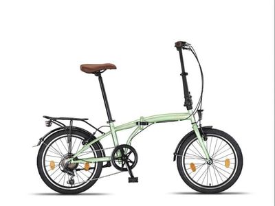 PACTO TEN ihopfällbar cykel stål skivbromsar shimano 6-växlad holländsk cykel folding bike