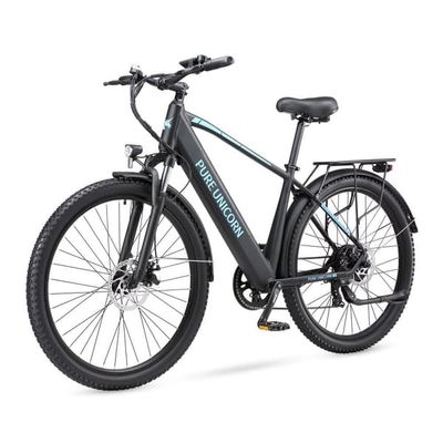 PURE UNICORN U3 29" mountainbike med elmotor, 750W 48V 12.8Ah, svart