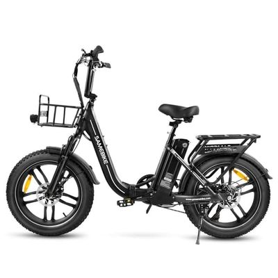 Hopfällbar elcykel SAMEBIKE C05 Pro, Steg-through, Svart