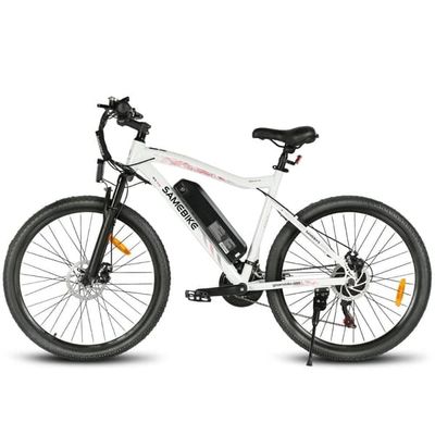 Elcykel för pendling SAMEBIKE SY26-II, 21 växlar, vit