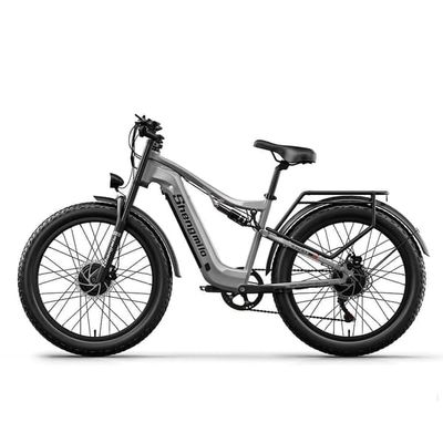 Shengmilo S600 17.5AH batteri 1000W*2 motorer elcykel för vuxna, 45km/h, 75km räckvidd, 26*3.0 breda däck, dubbla motorer