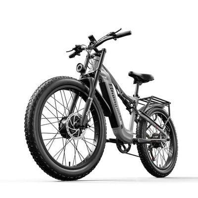 Shengmilo S600 45 km/h, 48V 17.5AH batteri, 75 km räckvidd, 1000W*2 motorer, 26*3.0 breda däck, dubbla motorer, elcykel för vuxna