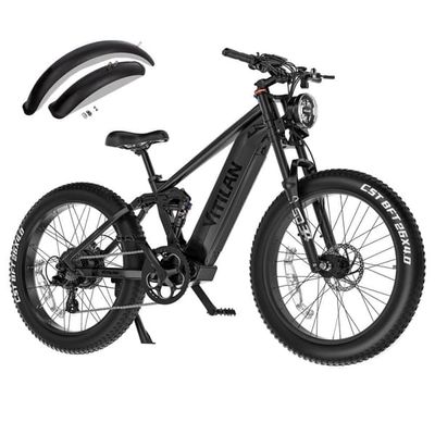 Elcykel VITILAN T7 PRO - 52V 20Ah 1040Wh Batteri - Svart