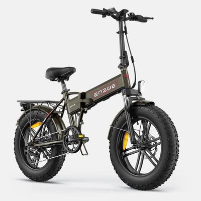 ENGWE EP-2 Boost vuxen elcykel,250W motor, 13Ah batteri, 20'' x 4,0'' feta däck, hopfällbar, 7-växlad.
