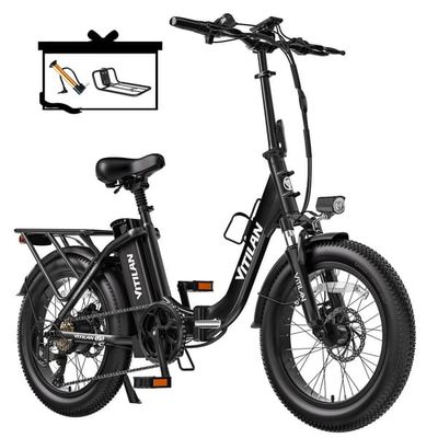 Vitilan U3 foldbar elcykel, 750W motor, 13AH batteri, maks. 45 km/t, Shimano 7-gear, skivebremse