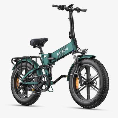 ENGWE ENGINE PRO 2.0 52V 16Ah batteri, 750W motor, 75Nm vridmoment, 20*4.0 tums däck, hydraulisk broms elcykel-grön