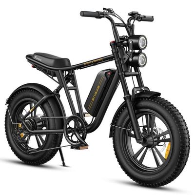 ENGWE M20 Elektrisk Cykel: 250W Borstlös Motor (55Nm), 48V 13Ah/26Ah Batteri (75KM Räckvidd), 20×4.0” Däck Och 25KM/H