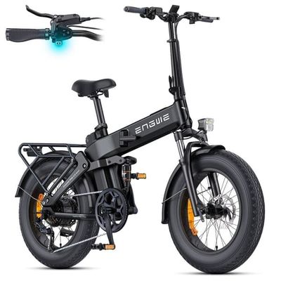 ENGWE Engine Pro 3.0 Boost 20" elcykel, 15AH batteri, hydrauliska bromsar, 7 växlar, hopfällbar, momentsensor