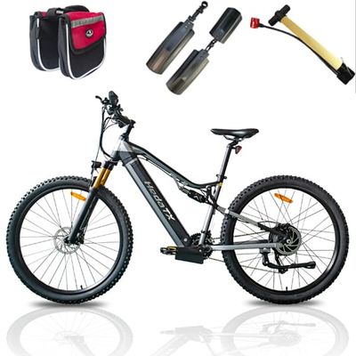 Hedatx TX19 29'' elcykel, 19,2AH batteri, 27 hastigheter, hydrauliska bromsar, full fjädring