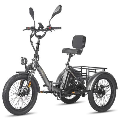 FAFREES F20 Mate elektrisk trehjuling för last, 500W motor, 30 km/h MAX, 23.45 AH batteri, 20*3.0 däck, certifierad version