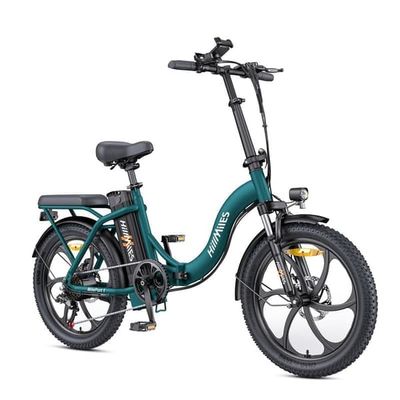 HillMiles MilePort 1 20” Fatbike Elcykel, 250W Motor, 36V 13Ah Batteri, 25 km/h, Upp till 100 km Räckvidd, Perfekt för Stadspendling