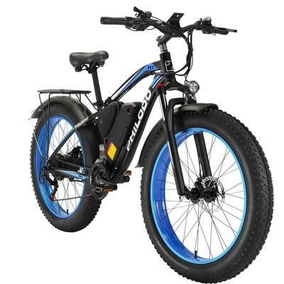 PHILODO H7 Pro terrängelcykel, 1000W motor, MAX 45 KM/H, 17,5AH batteri, hydrauliska bromsar, 26*4.0 däck, 21 växlar