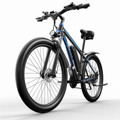 E·Bycco E8 29-tums mountainbike med elcykel, 750W motor, 48V 17,5Ah batteri, Shimano, stads- och terrängcykel
