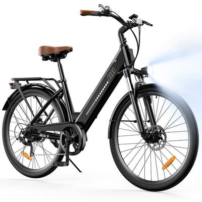 iScooter Ucitys 250W mountainbike för vuxna använder ett 36V 13Ah-batteri och har en topphastighet på 35 km/h.