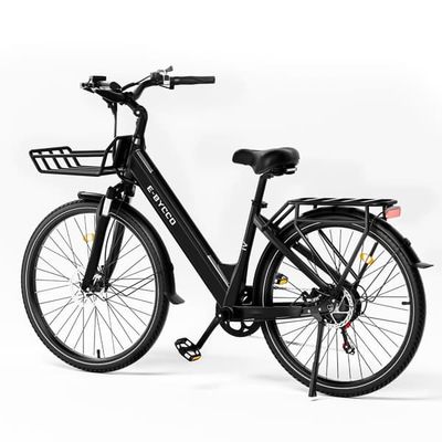 E-BYCCO V1 Svart 36V Elcykel | 500W borstlös motor | SHIMANO Gears | Snabb och säker pendling