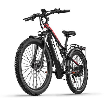 RANDRIDE YG90 Elcykel 1000W Svart – 45 km/h Snabb mountainbike 48V 17Ah