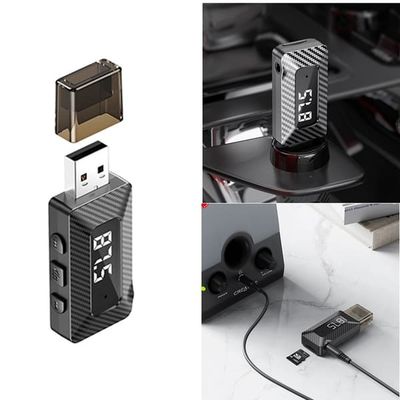 Baseus Bluetooth FM Sändare T-Typ MP3 Billaddare