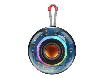 Streetz Gjennomsiktig bluetooth-høyttaler med TWS og LED-lyseffekter, 5 W, 5 W, 100 - 20000 Hz, 4 O, 75 dB, Trådløs, 10 m