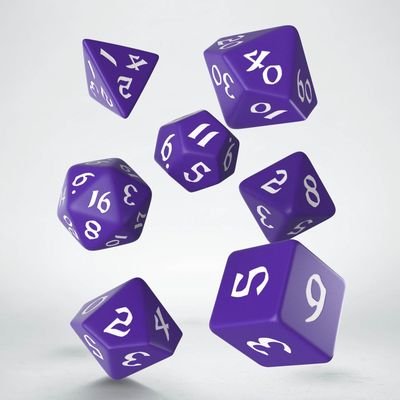 T?rningsset - Classic Runic Purple & white (SCLR2B) - Brettspil