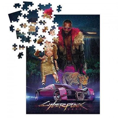 CyberPunk 2077 Pussel Neokitsch, 1000 Bitar
