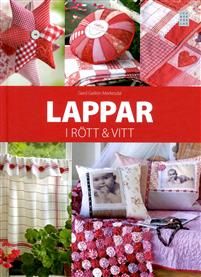 Lappar i rött och vitt
