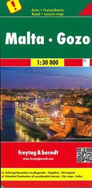 Malta - Gozo, Destination of Considerable Interest Road Map 1:30 000
