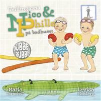 Tvillingarna Nico och Phille på badhuset