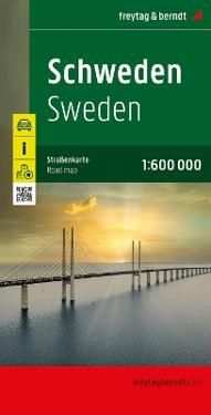 Sweden, road map 1:600,000, freytagberndt
