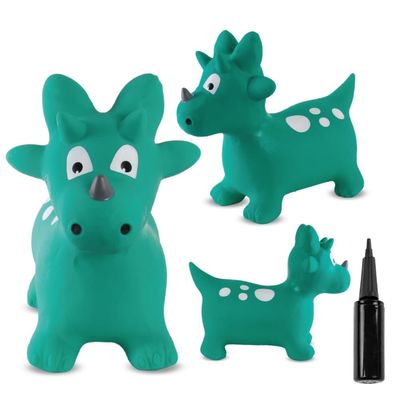 SUN BABY Jumpy-pomppueläin DINO nen pumpun kanssa, vihreä