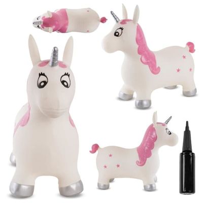 Sun Baby hopper til børn Enhjørning Kelly + pumpe, 1+, maks 45 kg, BPA Free
