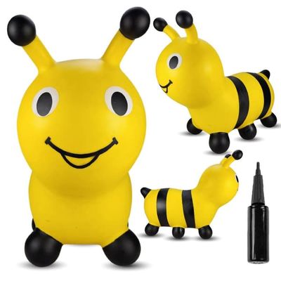 sun baby Hoppende dyr til småbørn, Hoppehest til Børn - Gul Buzzy Bouncy