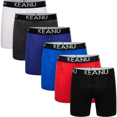 Keanu Boys Cotton Blend Boxer Shorts (Pack of 6)