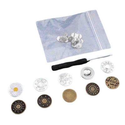 Jeansknappar med Skruvmejsel - 10 st