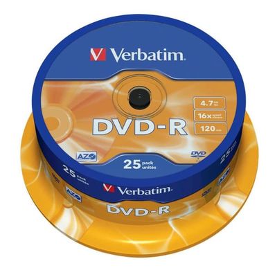 DVD-R VERBATIM 4,7GB 25/fp