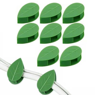 10x selvklebende klips for planter og kabler