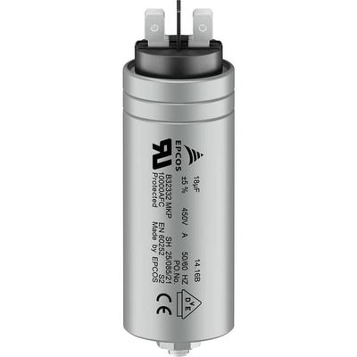 TDK B32332B6205J071 1 st MKP Foliekondensator Kontaktanslutning 2 µF 450 V/AC 5 % (Ø x L) 30 mm x 52 mm